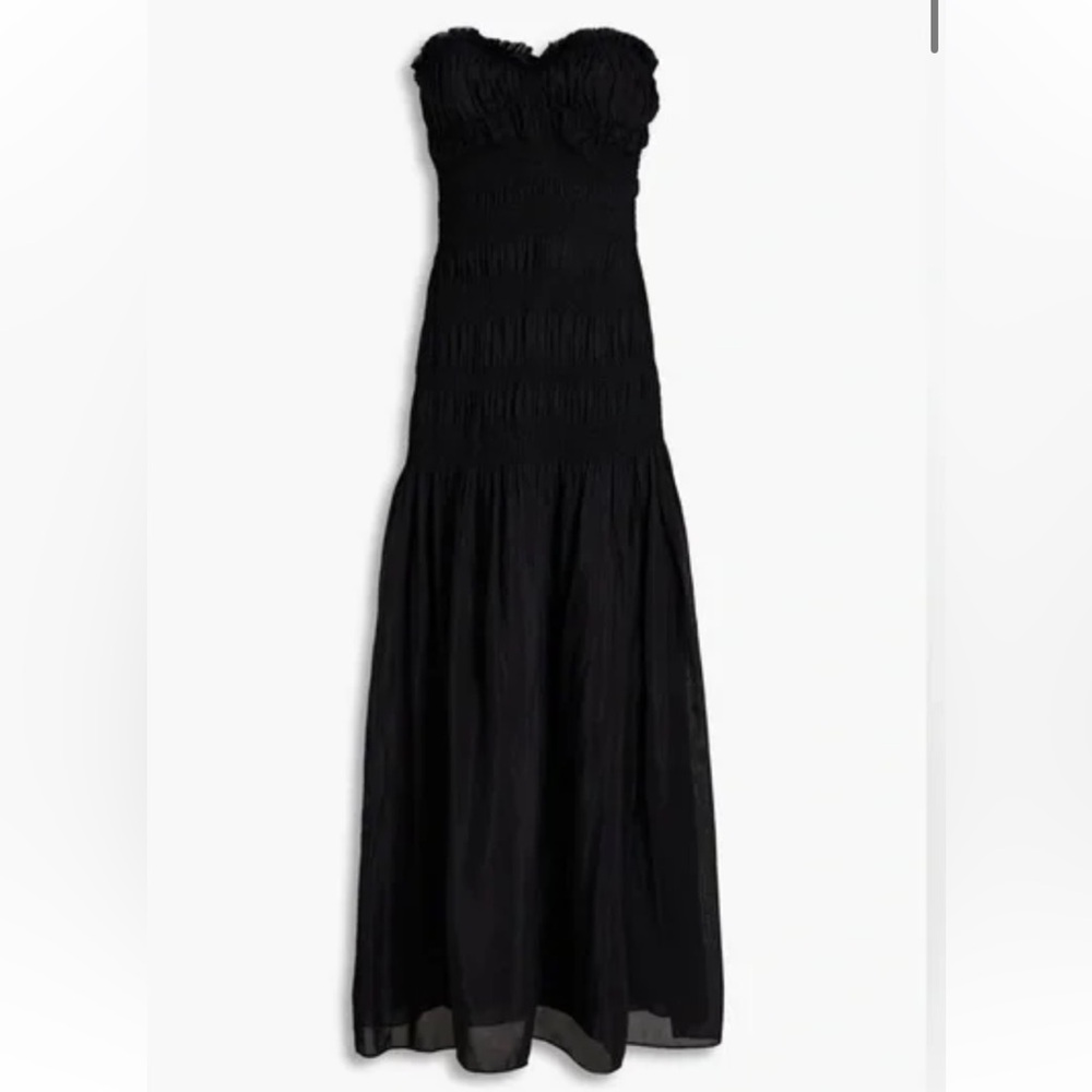 NWT Nicholas Kalli Elegant Black Strapless Maxi Dress Size US 6 AU 10 - Picture 3 of 15